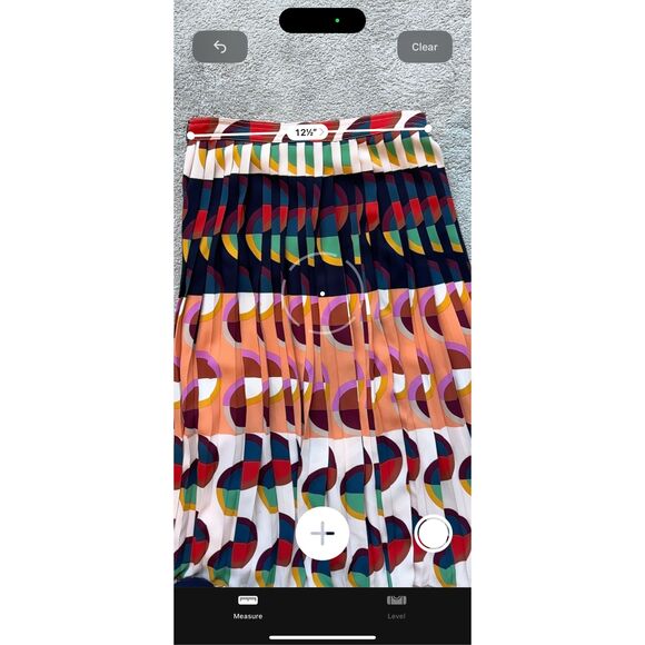 NWOT J Crew 365 Pleated midi skirt in art deco print, Sz 00, $295 - Picture 7 of 9